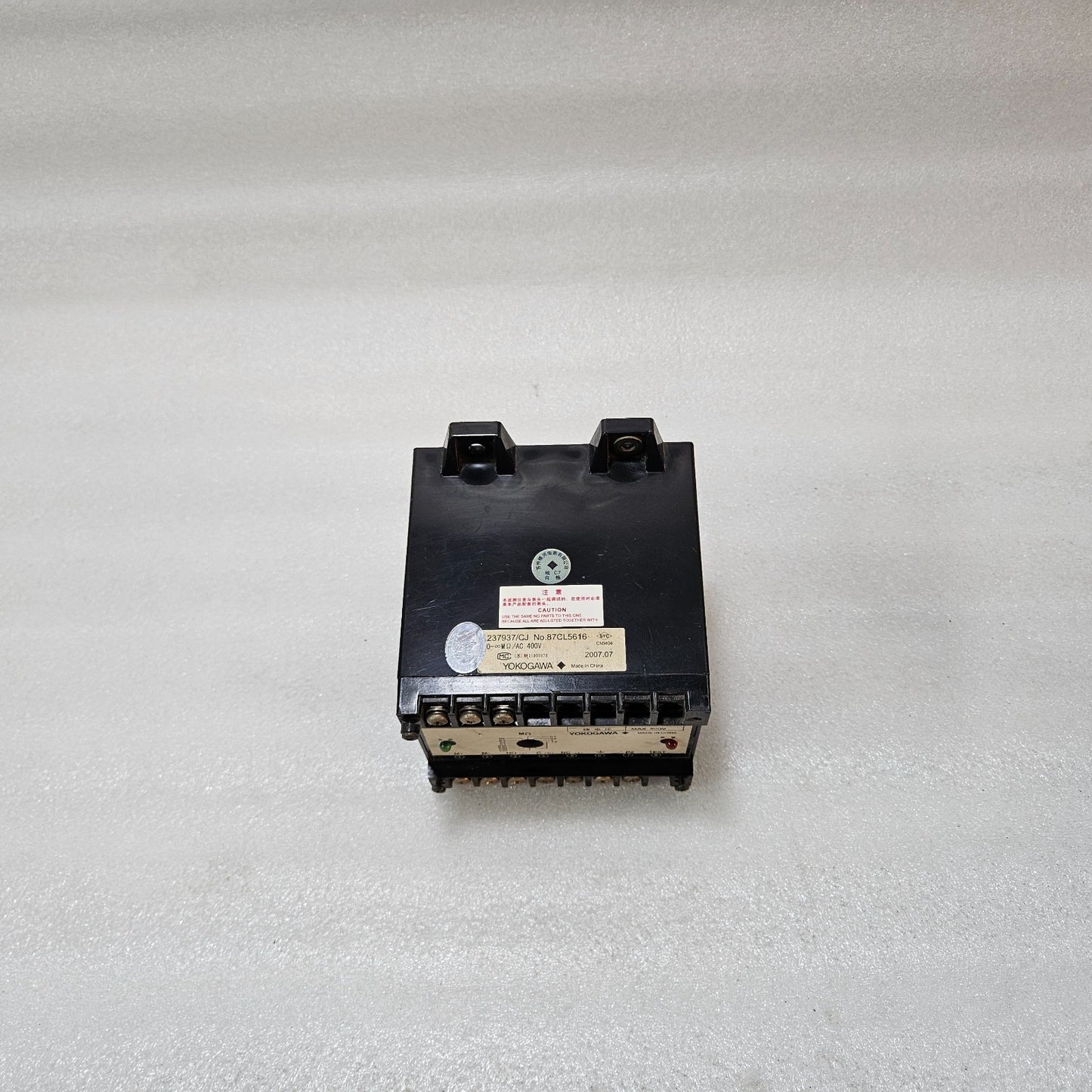 YOKOGAWA 87CL5616 INSULATION RESISTANCE MONITORING RELAY 237937/CJ | 0–∞ MΩ | 40