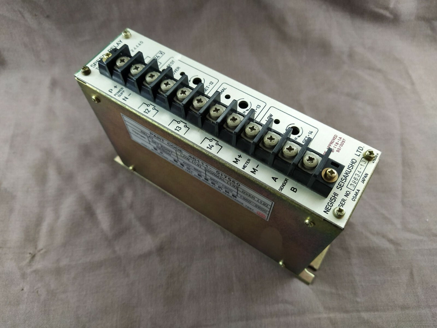 NEGISHI SEISAKUSHO SPEED RELAY CONTROLLER – PART CODE 46111-017560, RPM MONITORI