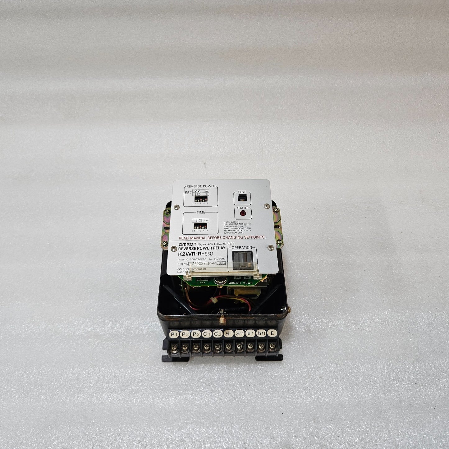 OMRON K2WR-R-S5U REVERSE POWER RELAY | GENERATOR PROTECTION RELAY 22KW