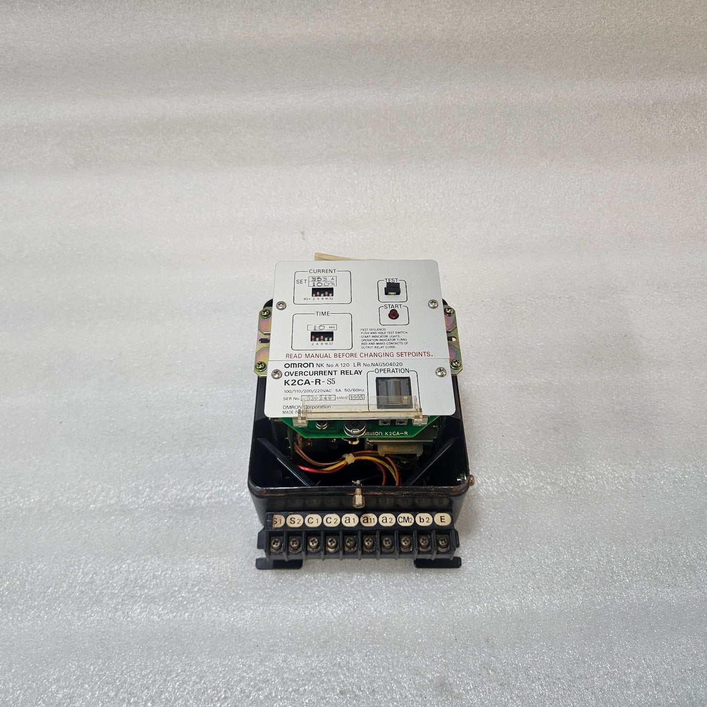 OMRON K2CA-R-S5 OVERCURRENT RELAY 353A 100–220VAC
