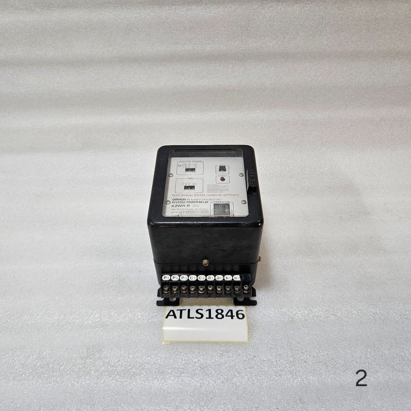 OMRON K2WR-R-S5U REVERSE POWER RELAY | GENERATOR PROTECTION RELAY 68KW