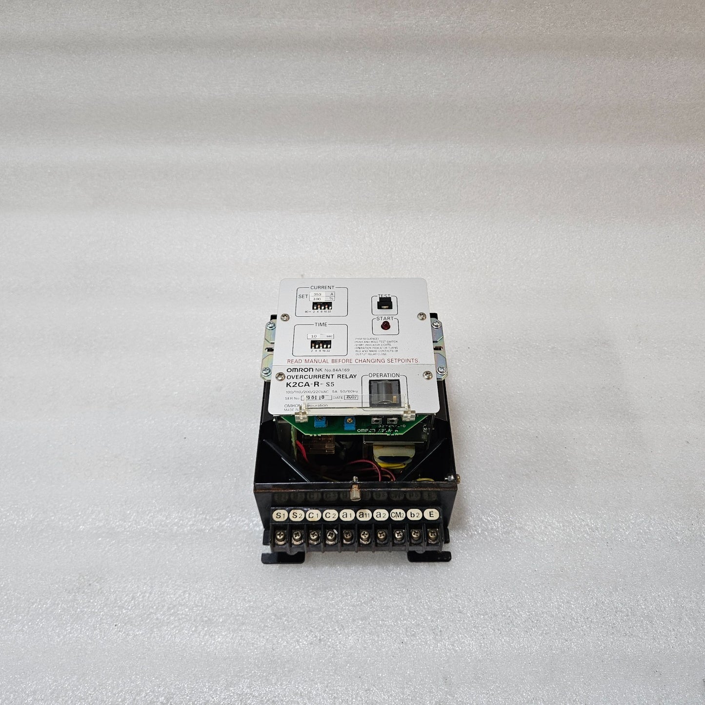 OMRON K2CA-R-S5 OVERCURRENT RELAY 353A 100–220VAC
