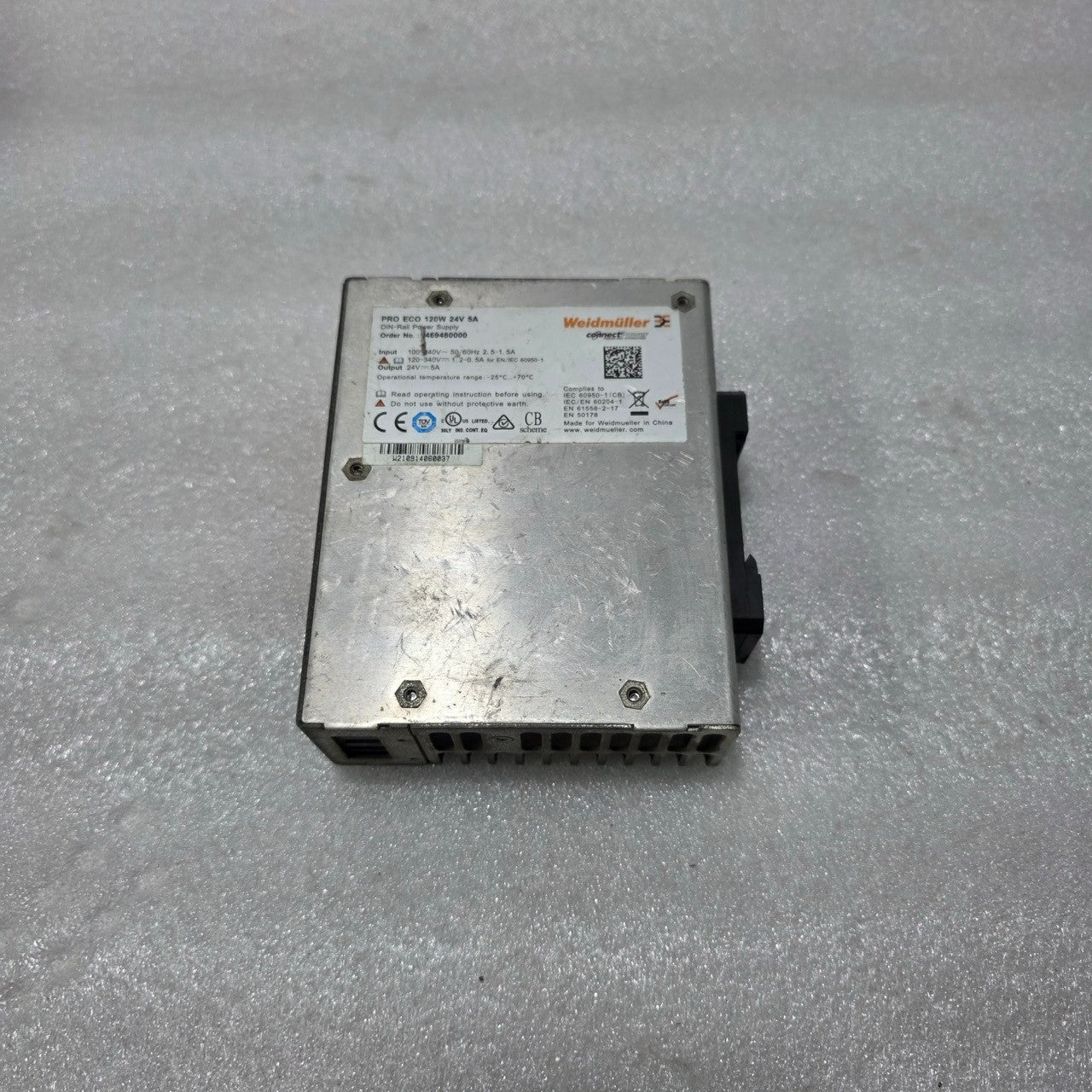 WEIDMÜLLER PROECO 120W 24V DC DIN-RAIL POWER SUPPLY – 24V 5A 1469480000