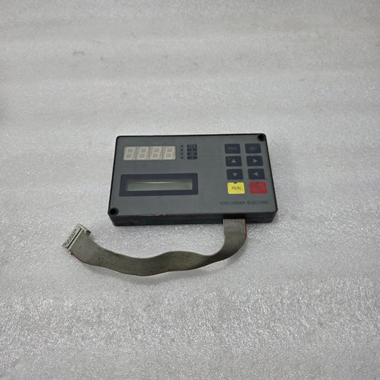 Kirloskar Electric Operator Keypad / HMI Control Panel with Display & Ribbon Cab