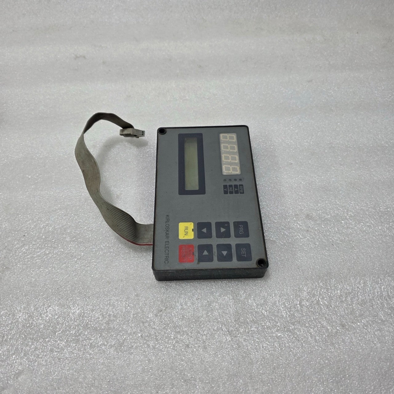 Kirloskar Electric Operator Keypad / HMI Control Panel with Display & Ribbon Cab