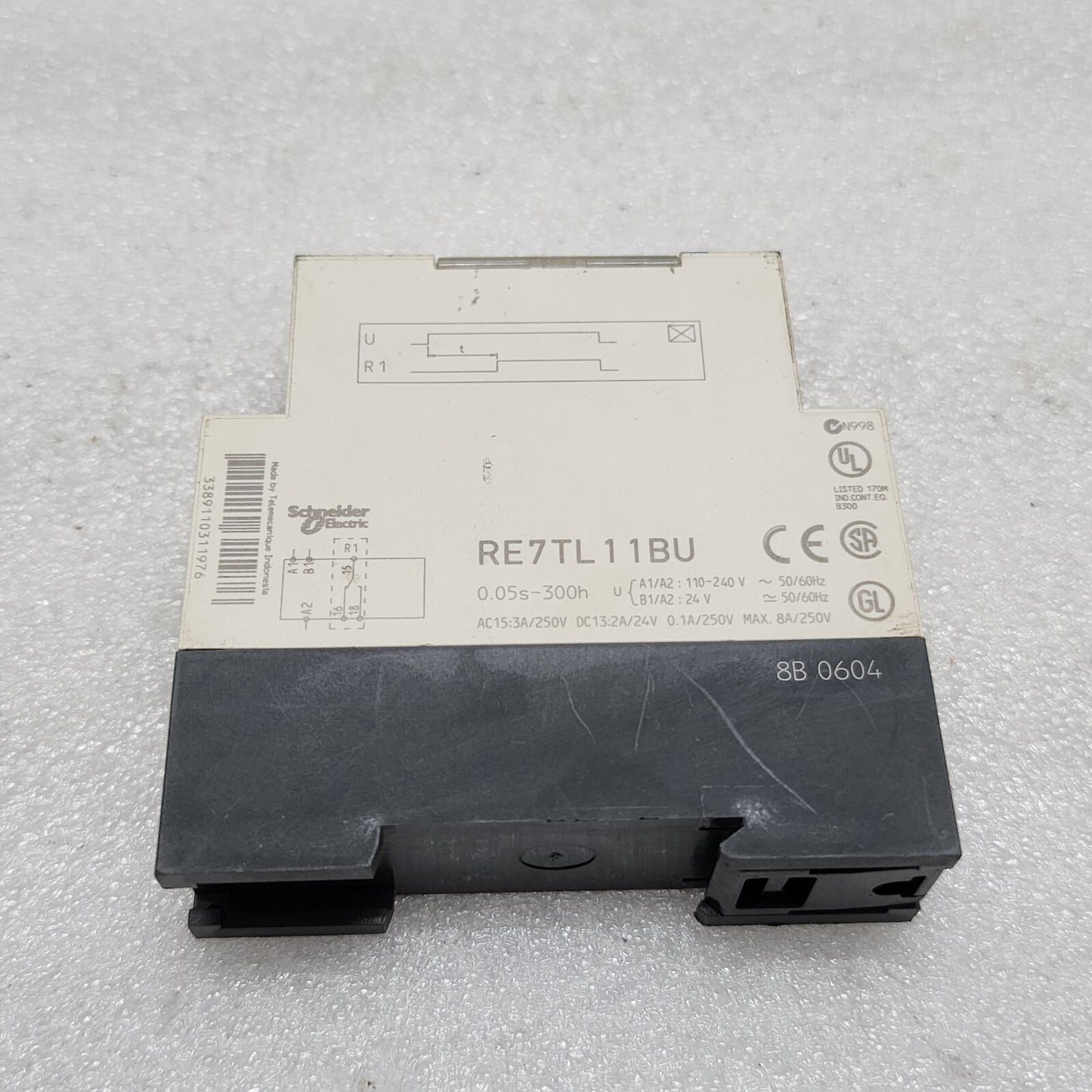LOT OF 2 X RE7TL11BU ON DELAY TIMING RELAY 0.05S-300H LOT OF 2 UNIT