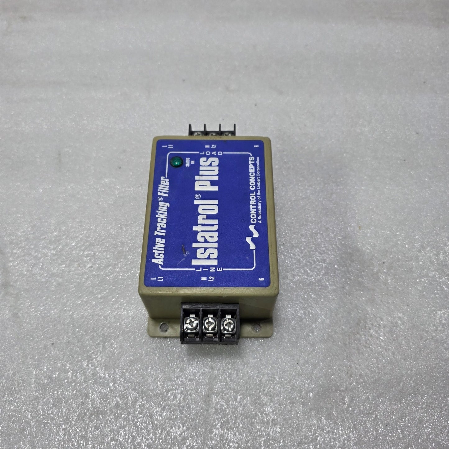 CONTROL CONCEPTS ISLATROL PLUS IC+105 ACTIVE TRACKING FILTER – 120VAC 5A POWER L