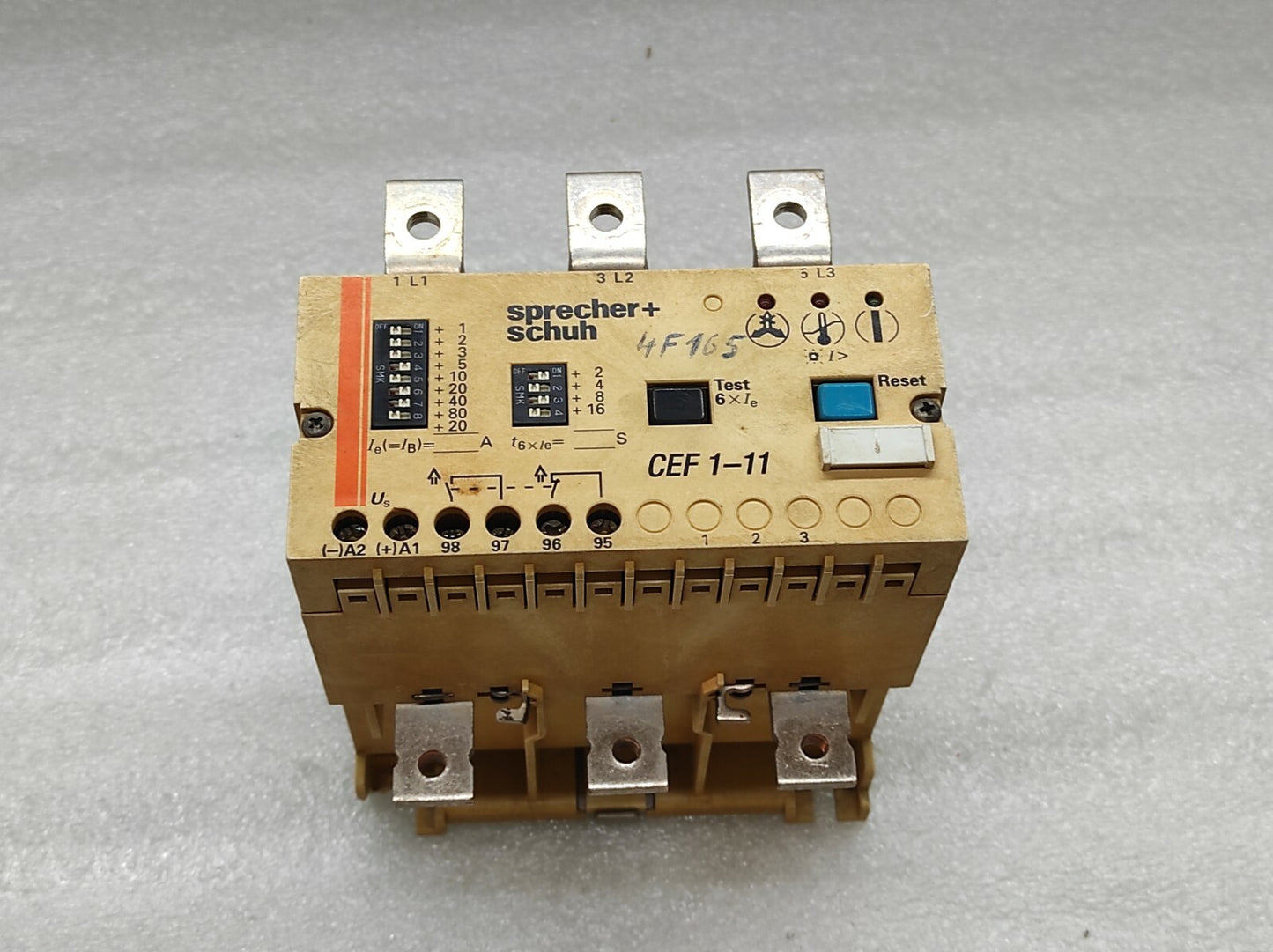 SPRECHER SCHUH CEF1-11 ELECTRONIC MOTOR PROTECTOR RELAY 180A 230V