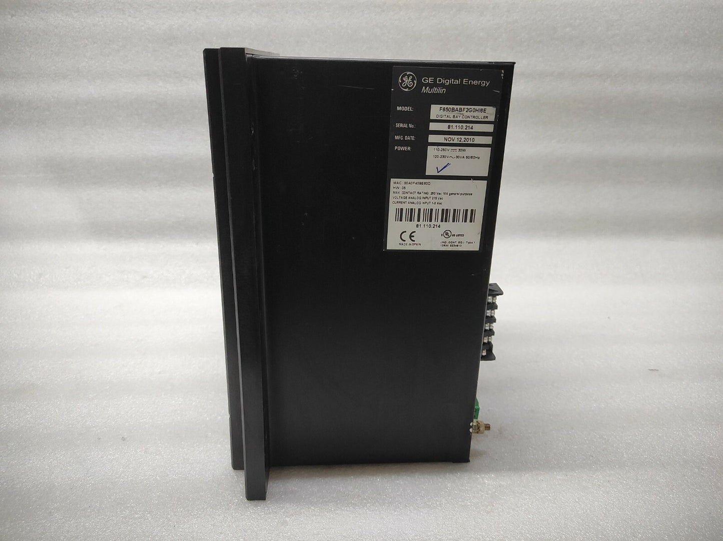 GE MULTILIN F650 F650BABF2G0HI6E BAY CONTROLLER 110-250V/120-230V