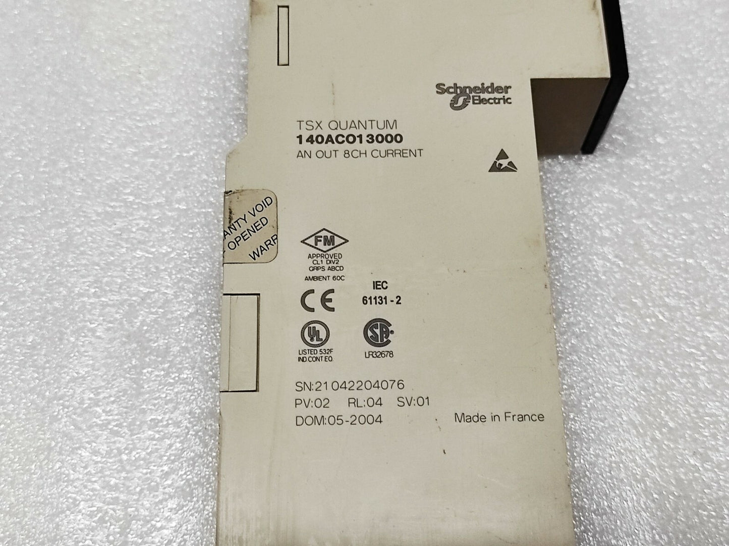 SE 140 ACO 130 00 Analog Output Module 140ACO13000