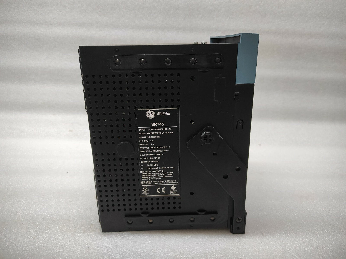 GE SR745 745W2P1G1HIARE TRANSFORMER MANAGEMENT RELAY 90-300VDC/70-265VAC