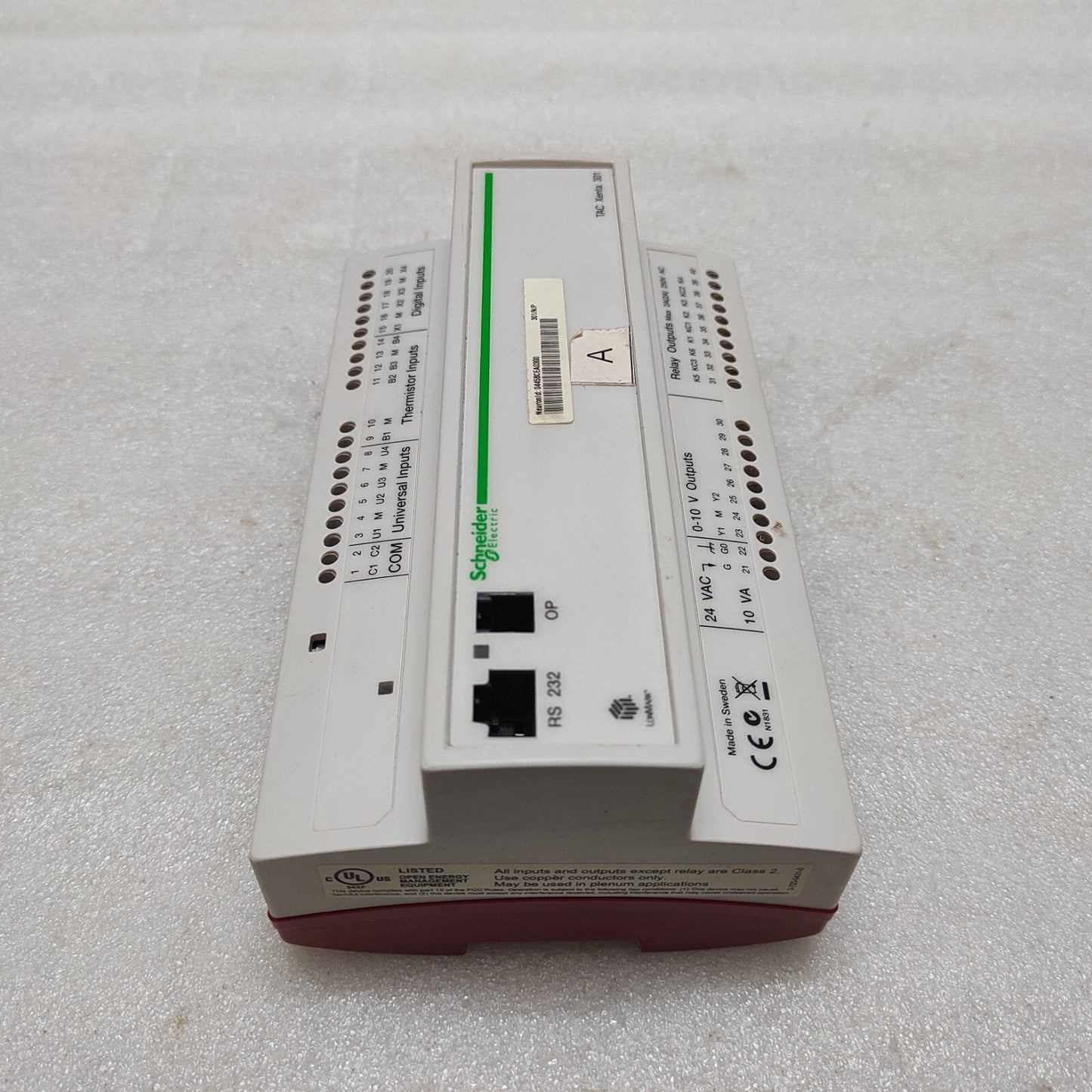 SE TAC XENTA 301/N/P PROGRAMMABLE CONTROLLER 0-073-0009-2