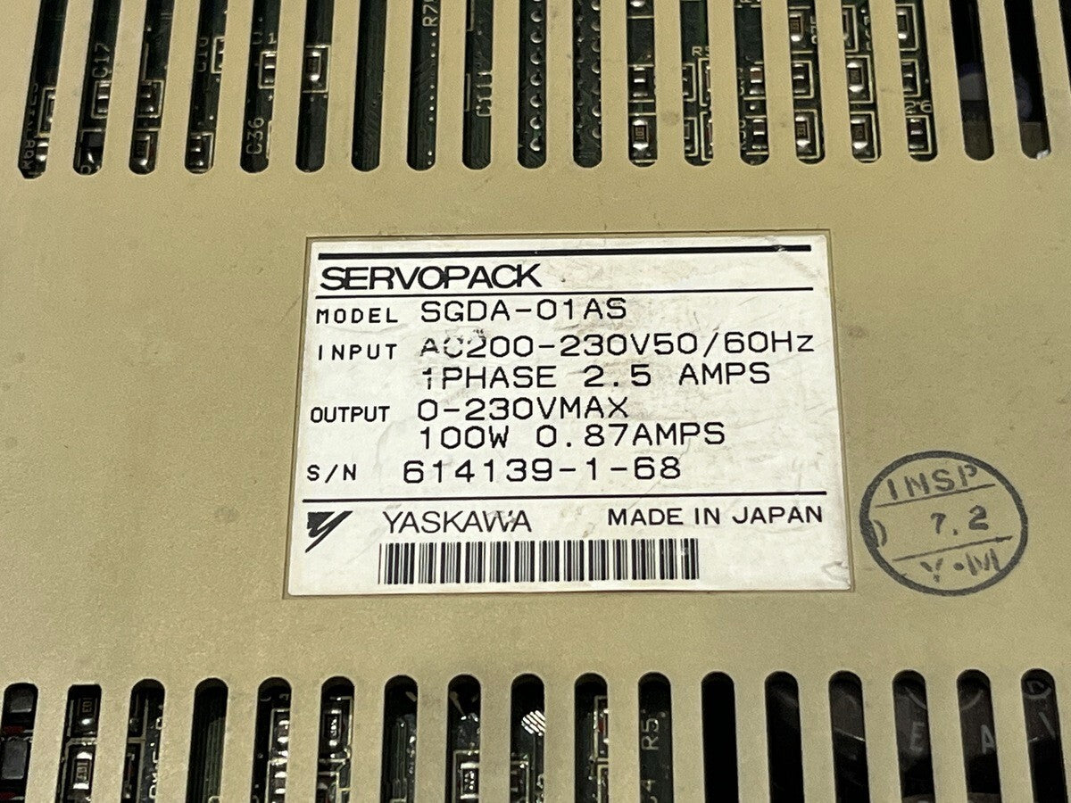YASKAWA SGDA-01AS AC SERVOPACK SERVO DRIVE