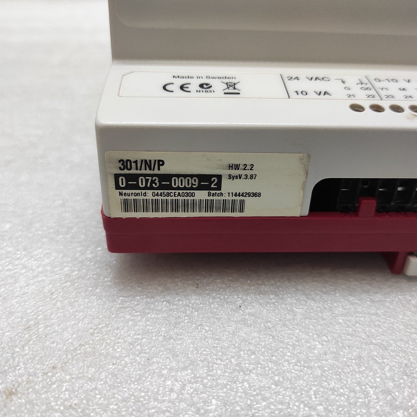 SE TAC XENTA 301/N/P PROGRAMMABLE CONTROLLER 0-073-0009-2