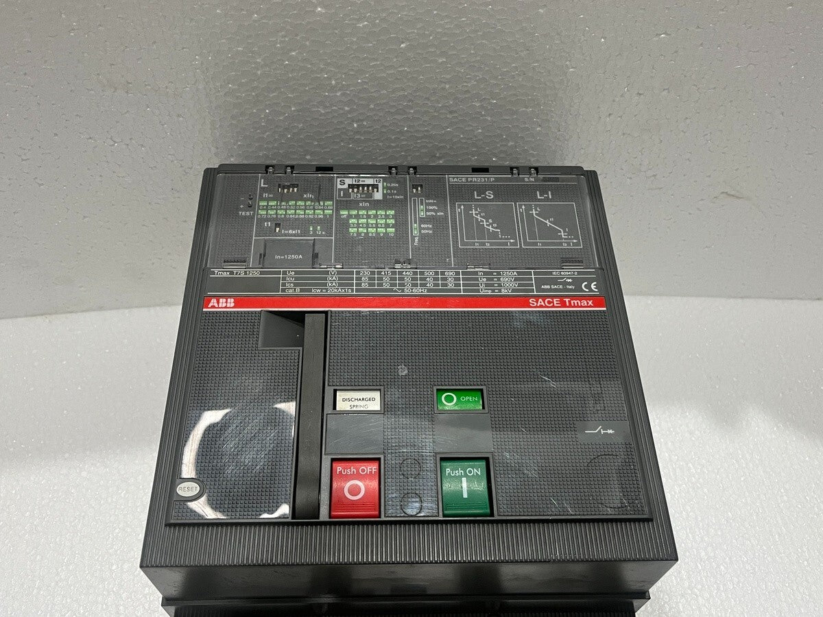 ABB SACE TMAX T7S 1250 3-POLE CIRCUIT BREAKER 1250A PR231/P