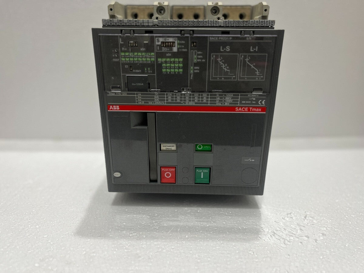 ABB SACE TMAX T7S 1250 3-POLE CIRCUIT BREAKER 1250A PR231/P