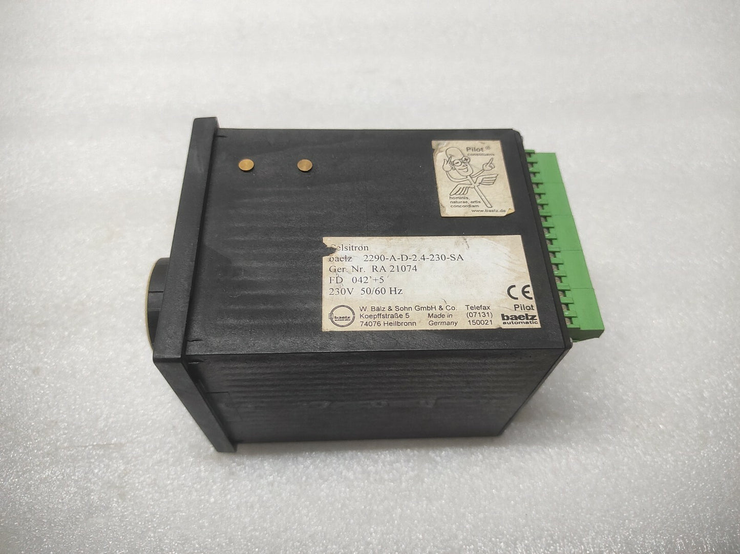 BAELZ AUTOMATIC WBS 2290 TEMPERATURE CONTROLLER 2290-A-D-2.4-230-SA 230V RA21074