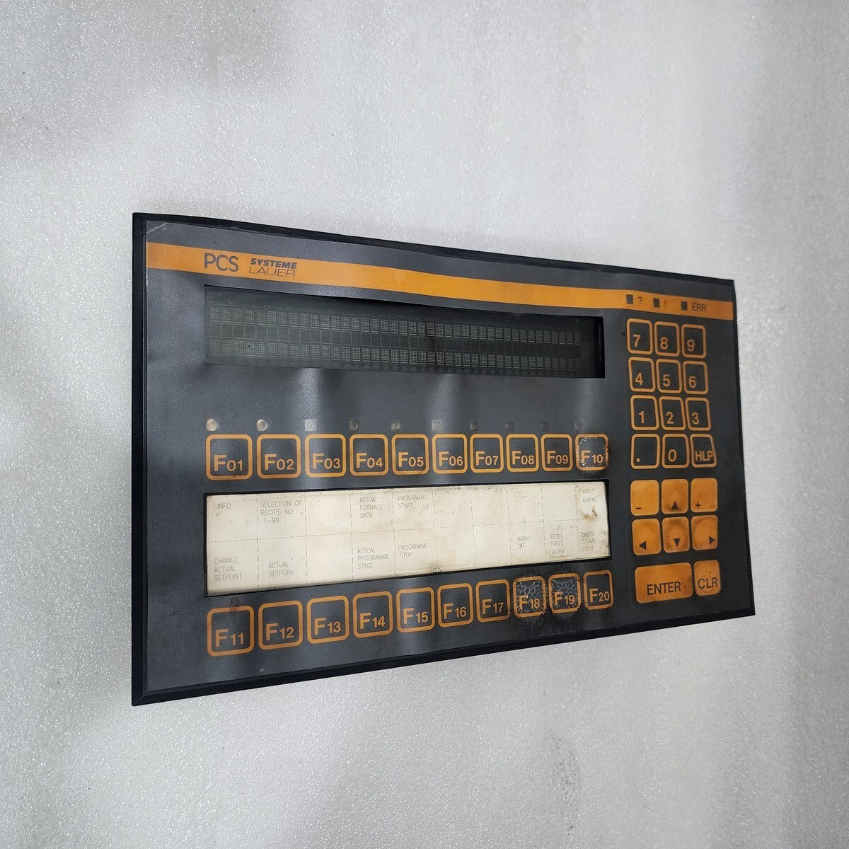 PCS SYSTEM LAUER BEDIENKONSOLE PCS 200FZ CONTROL PANEL 19-33VDC VER XX2.1031.SHX