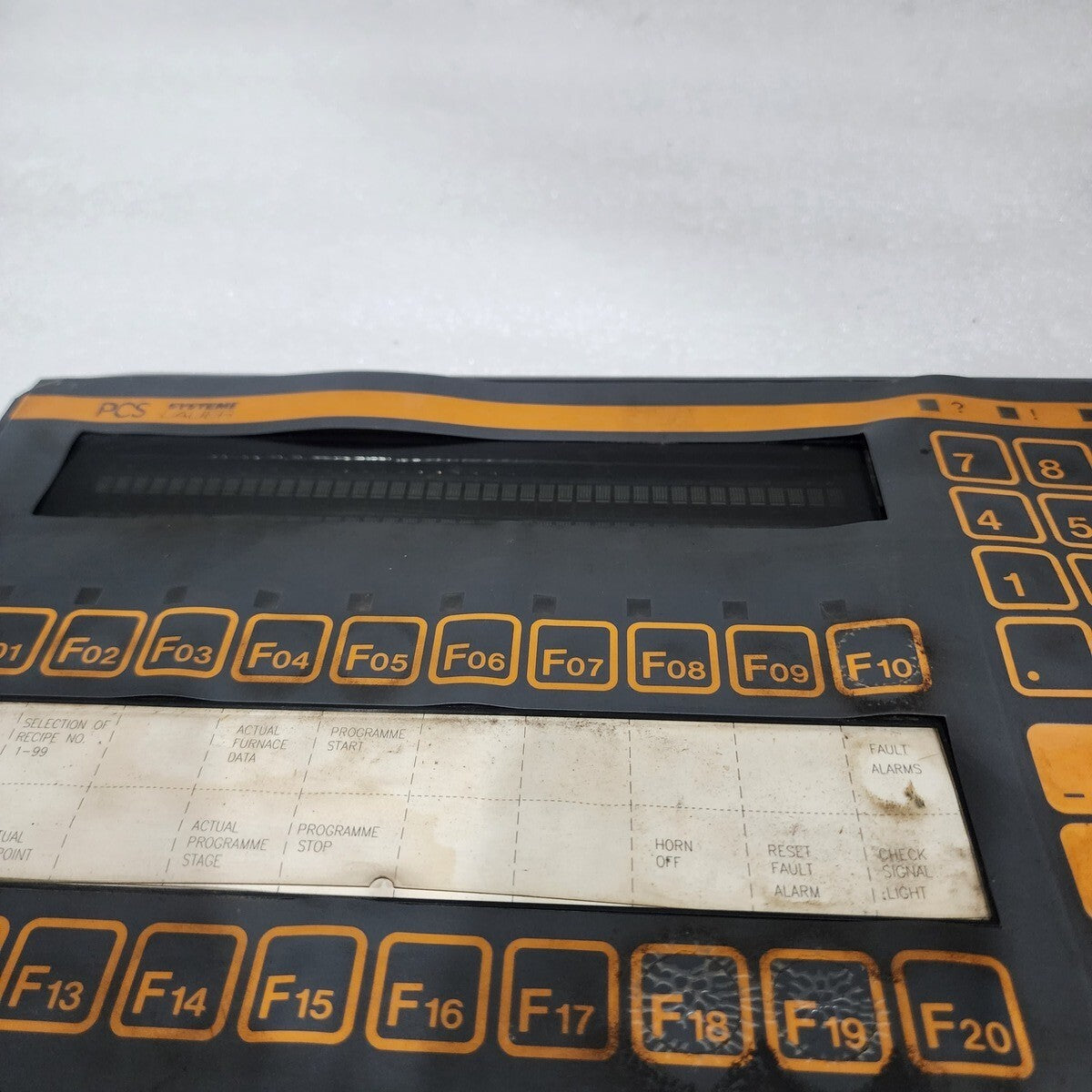 PCS SYSTEM LAUER BEDIENKONSOLE PCS 200FZ CONTROL PANEL 19-33VDC VER XX2.1031.SHX