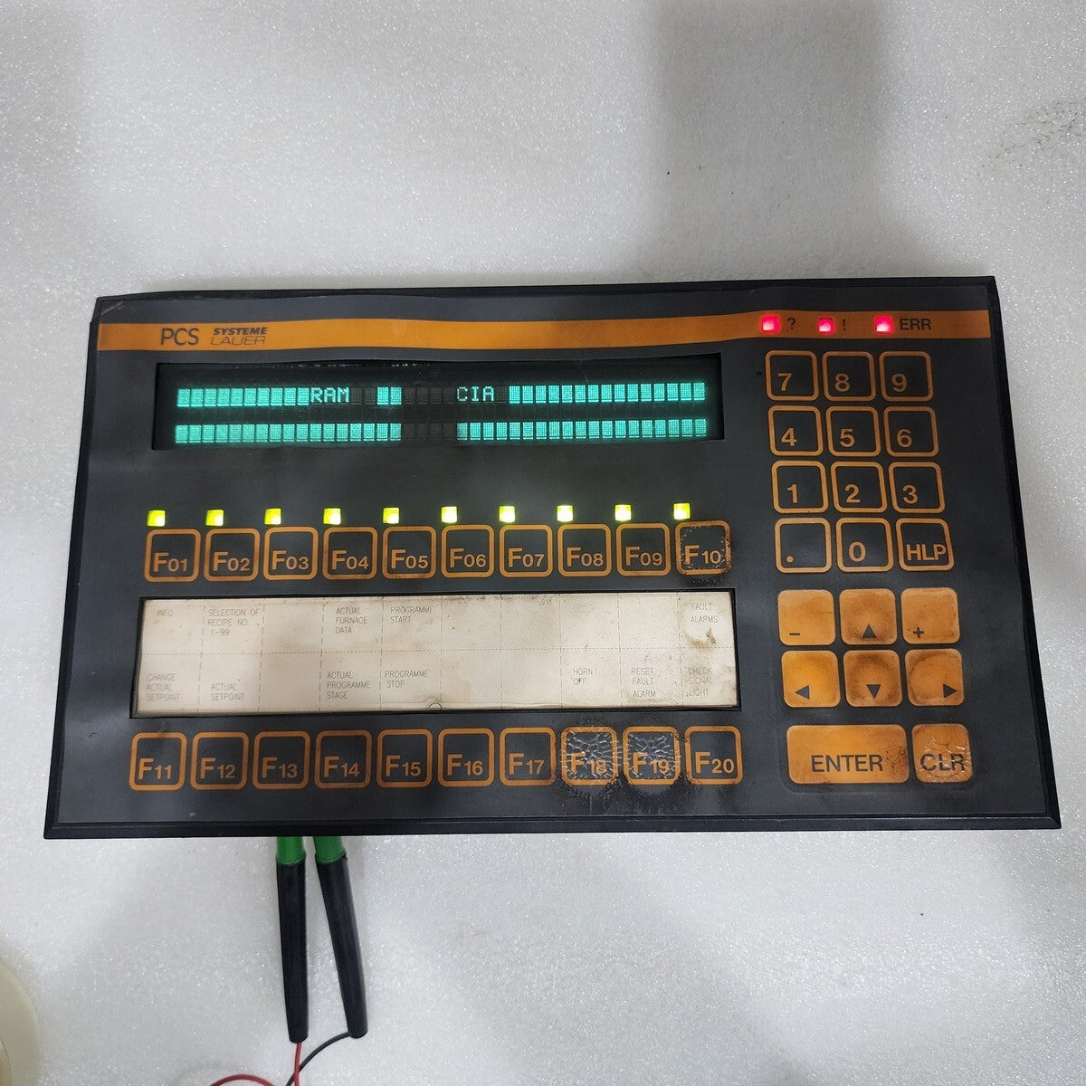 PCS SYSTEM LAUER BEDIENKONSOLE PCS 200FZ CONTROL PANEL 19-33VDC VER XX2.1031.SHX