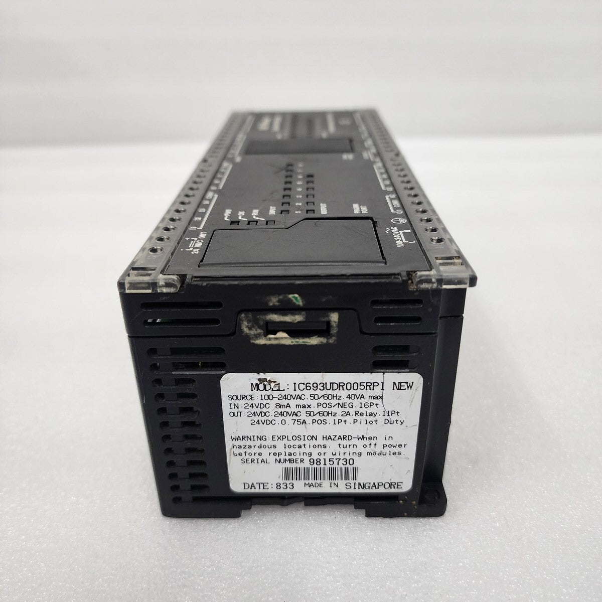 GE FANUC SERIES 90 MICRO IC693UDR005RP1 PROGRAMMABLE CONTROLLER 100-240VAC