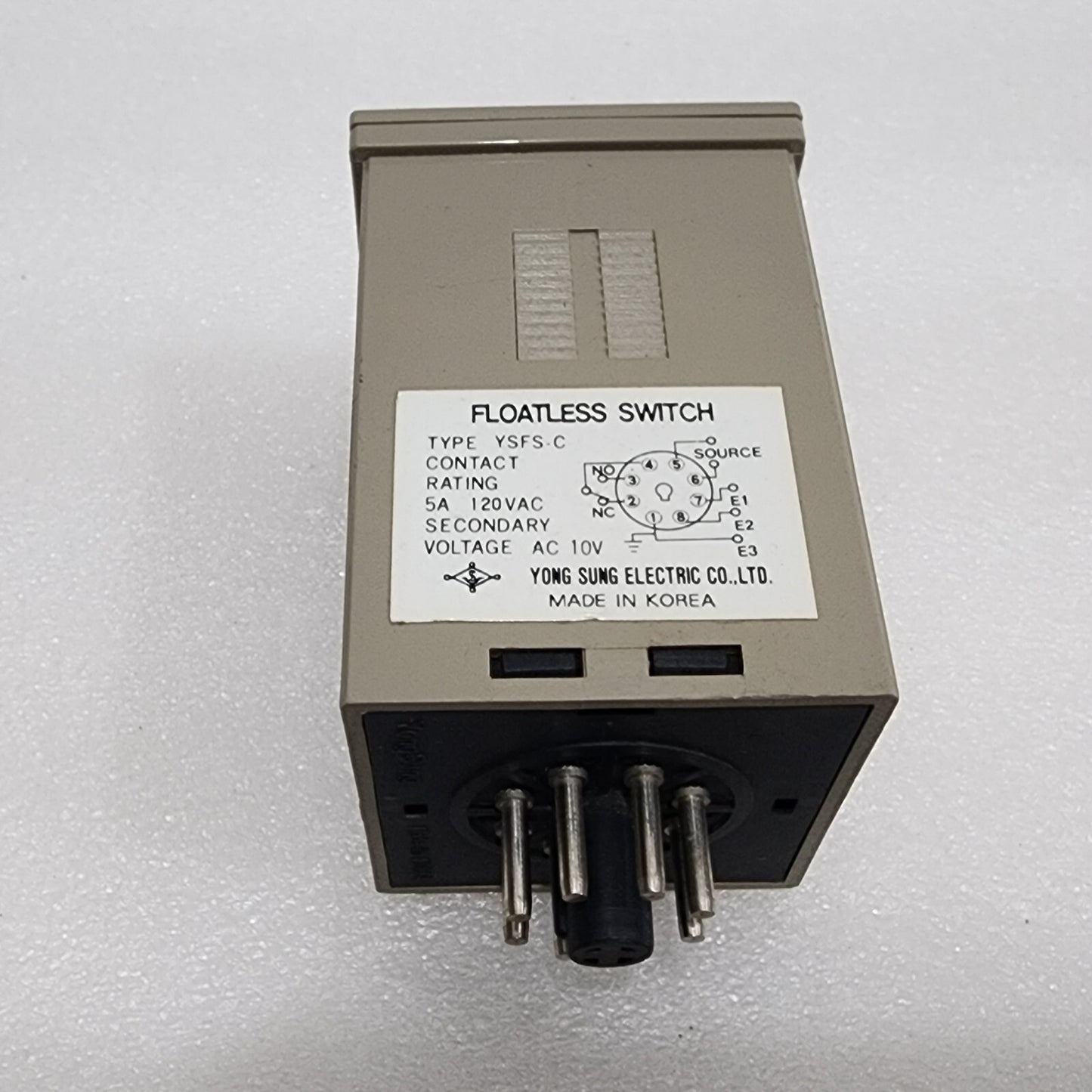 YONG SUNG YSFS-M5 FLOATLESS SWITCH YSFS-C 120VAC