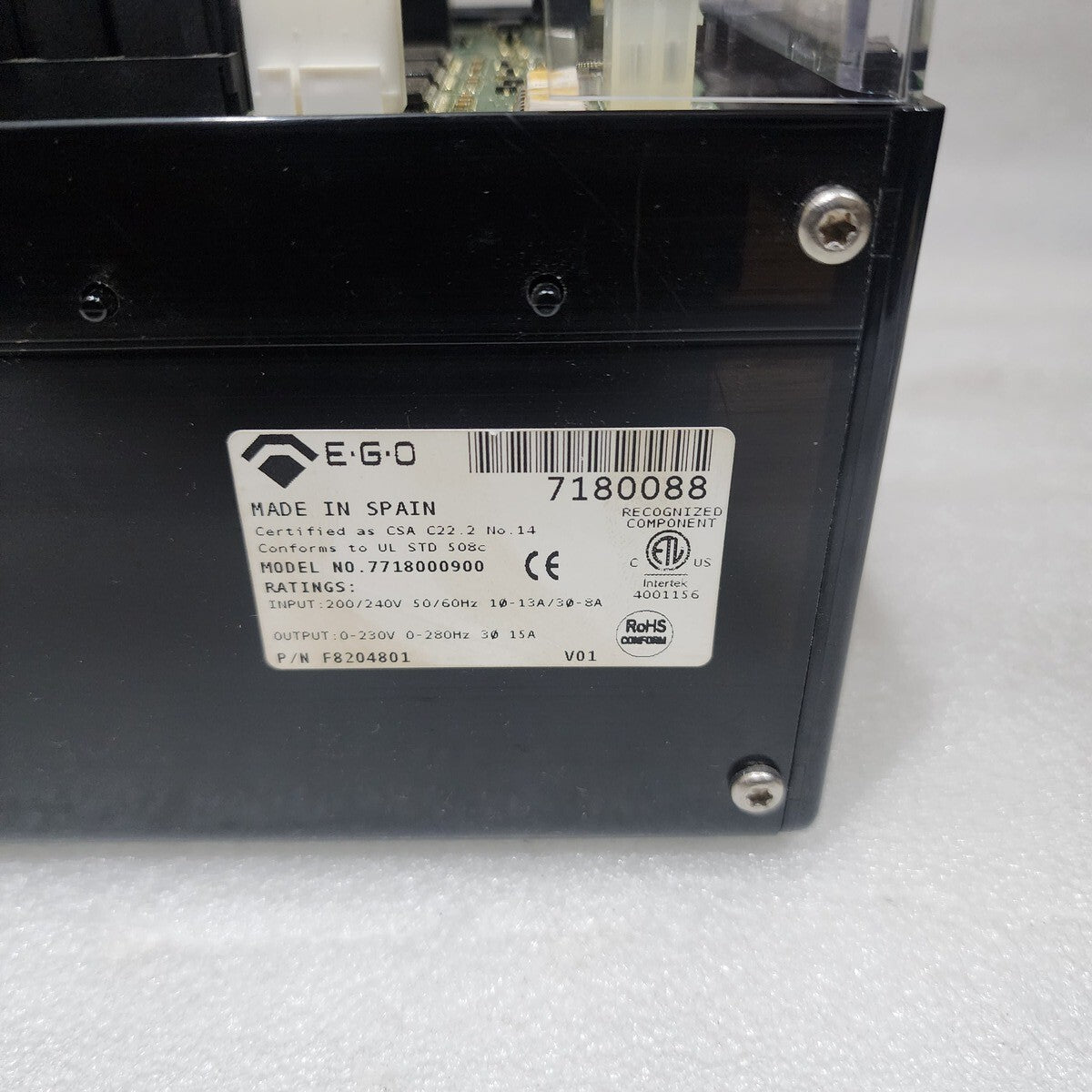 E.G.O. 7718000900 INVERTER DRIVE F8204801 200-240V