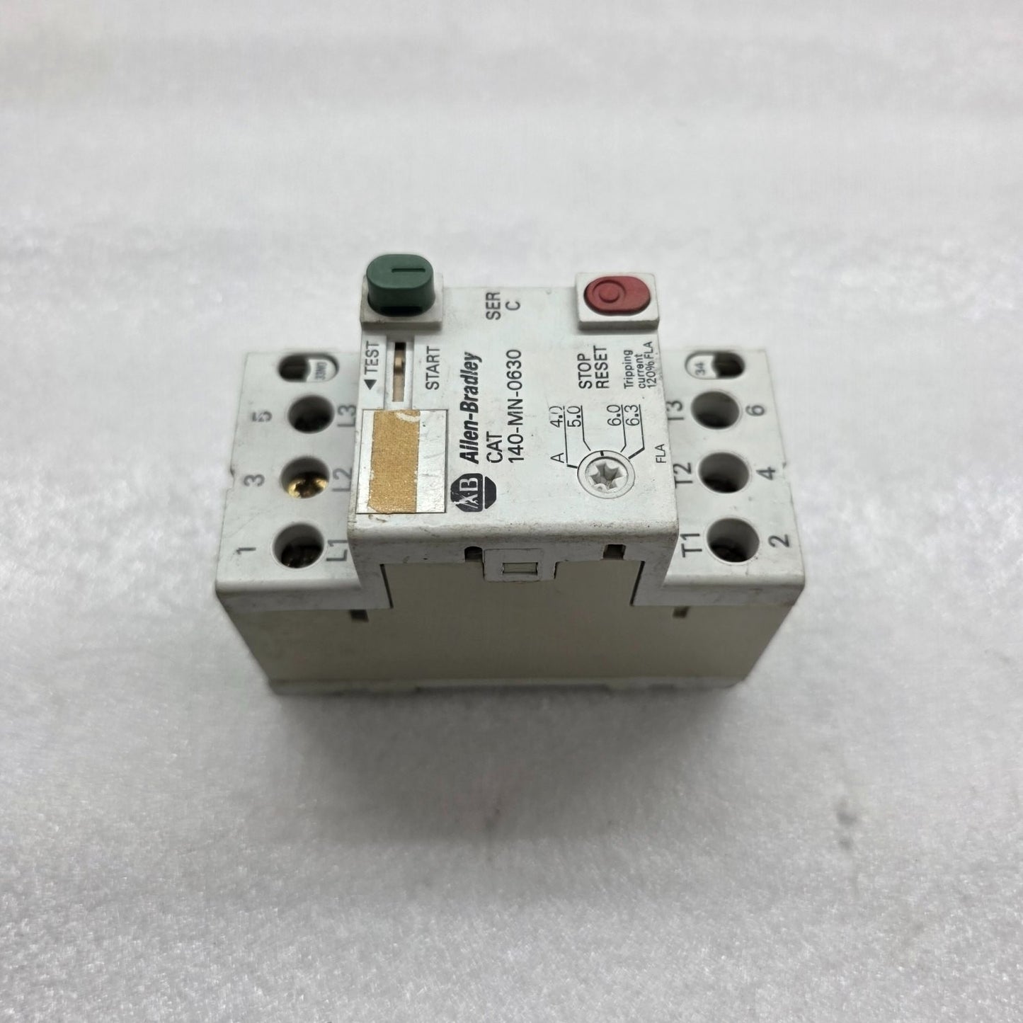 ALLEN BRADLEY CAT 140-MN-0630 MOTOR STARTER 4.0-6.3 A