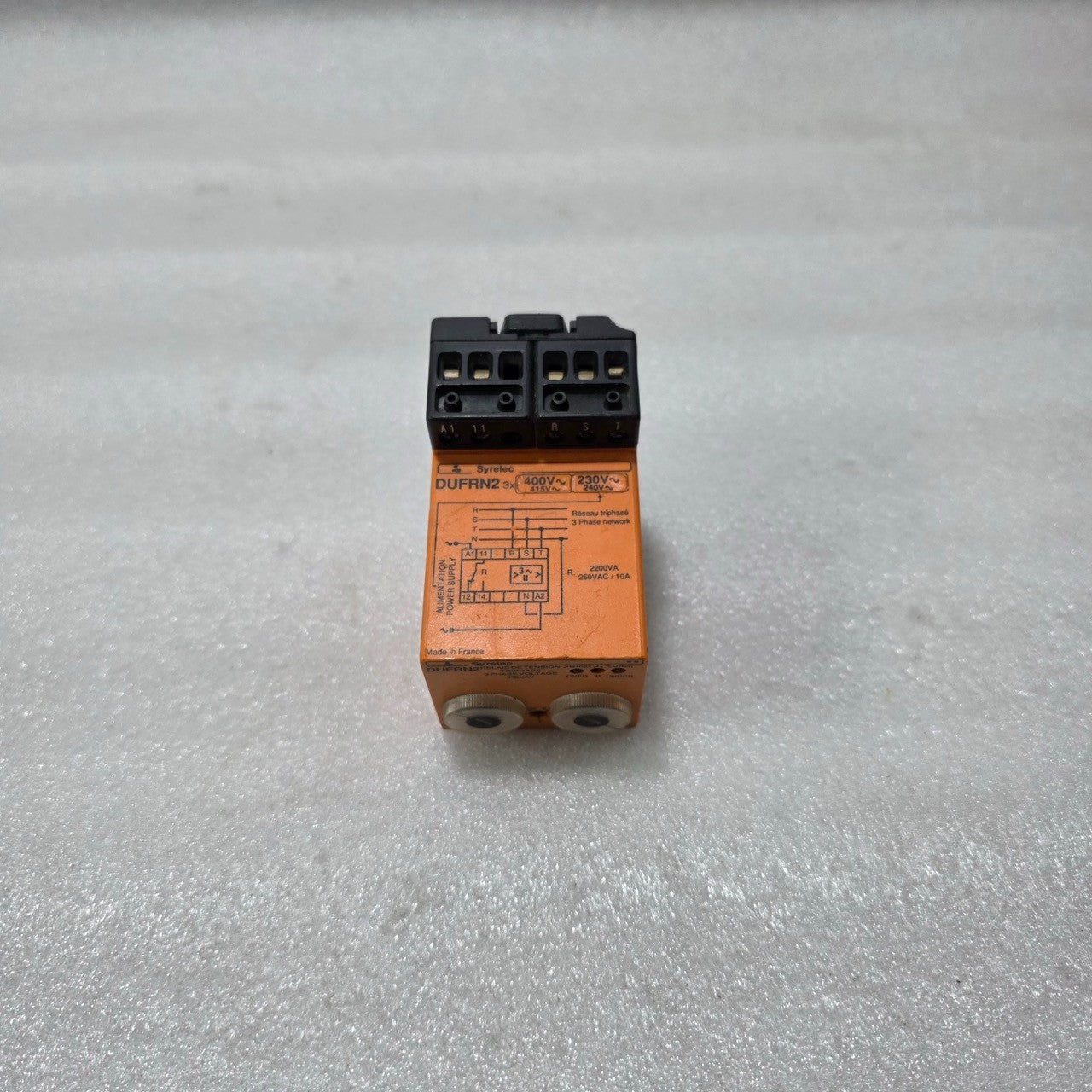 SYRELEC DUFRN2 THREE PHASE VOLTAGE MONITORING RELAY 3×400V / 230V AC – OVER & UN