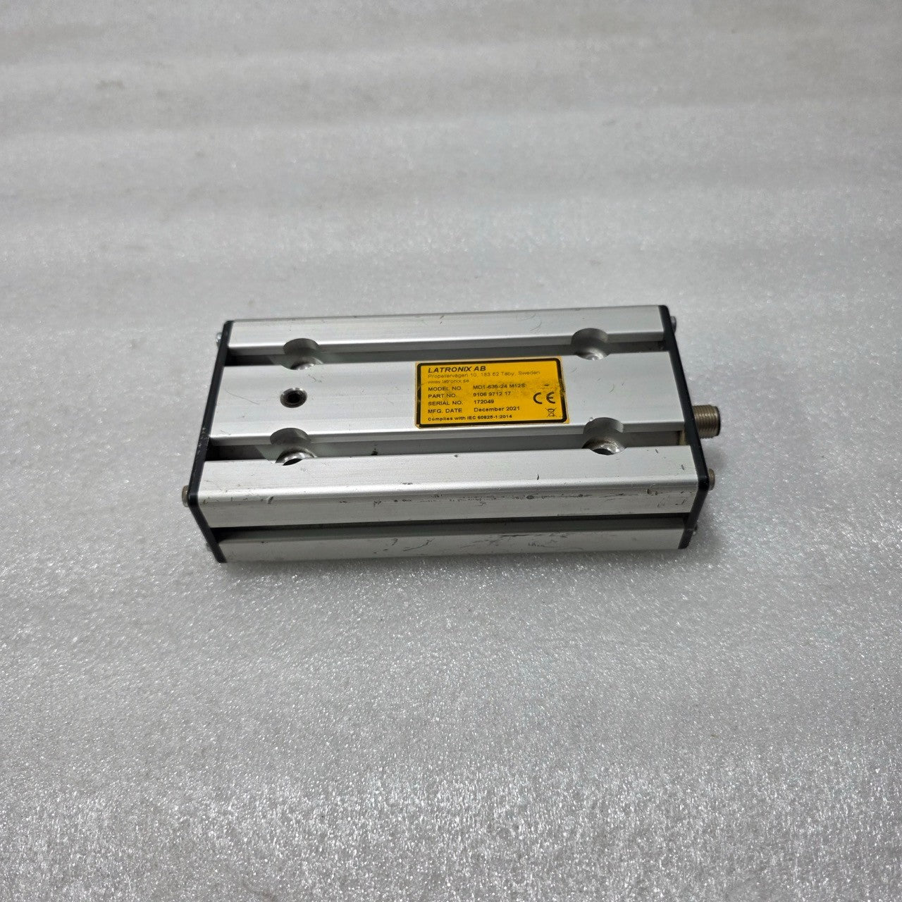 LATRONIX AB MD1-635-24 M12S INDUSTRIAL LASER MODULE 9106971217 24V DC