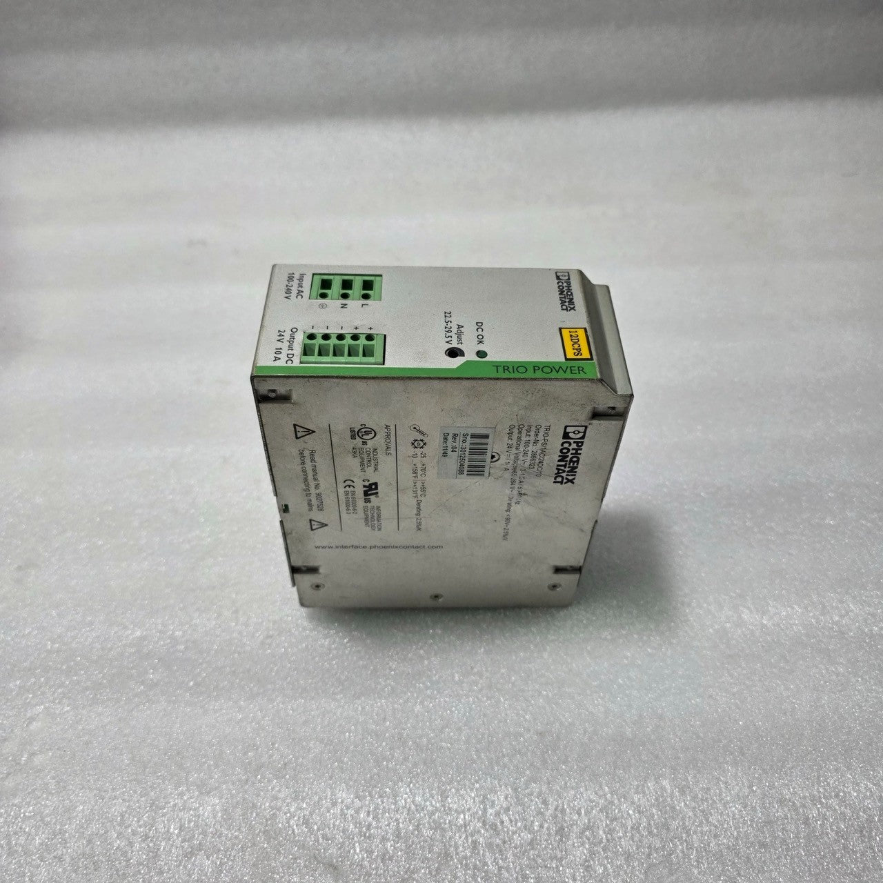 PHOENIX CONTACT TRIO‑PS/1AC/24DC/10 POWER SUPPLY 2866323 24 V 10 A