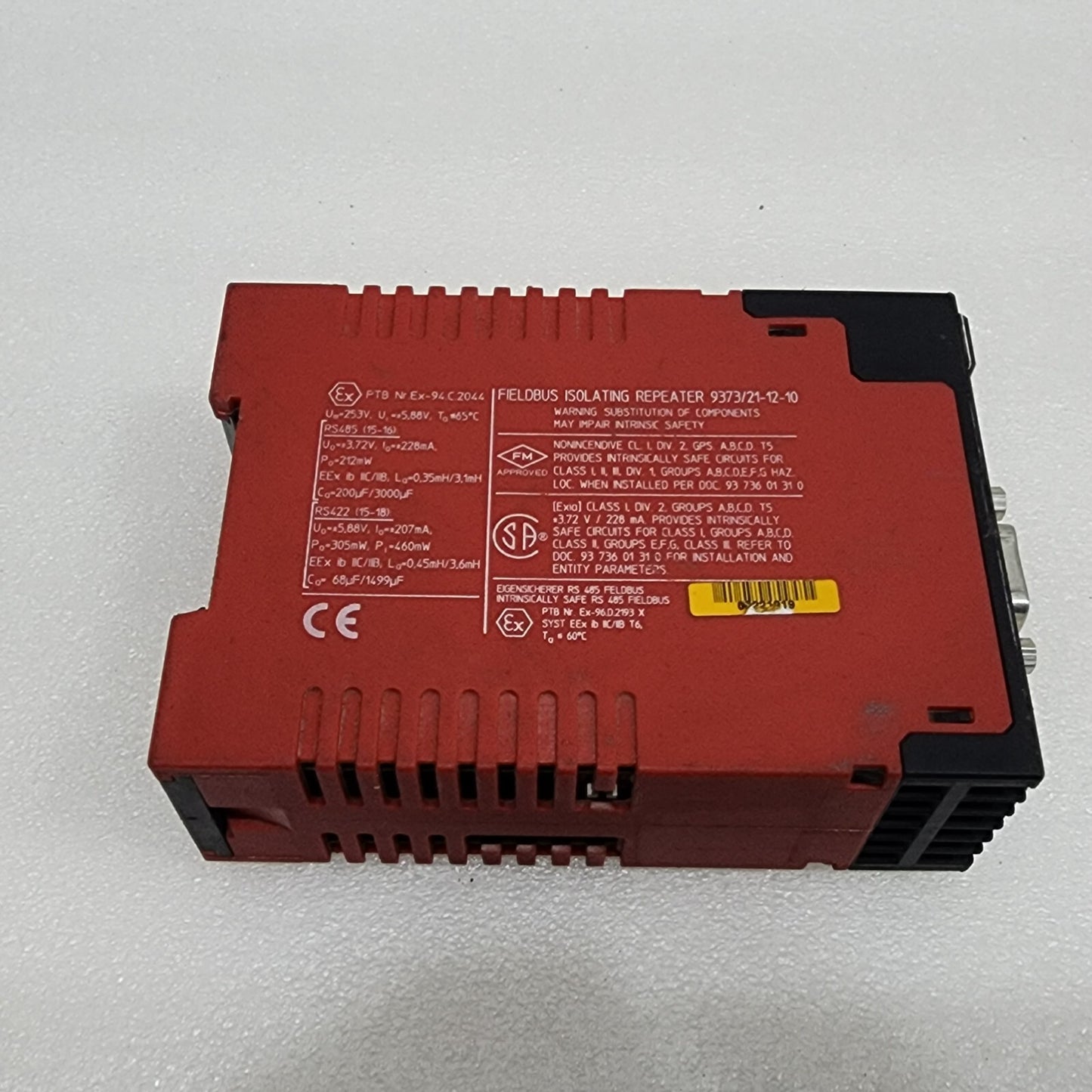 STAHL 9373/21-12-10 FIELDBUS ISOLATING REPEATER
