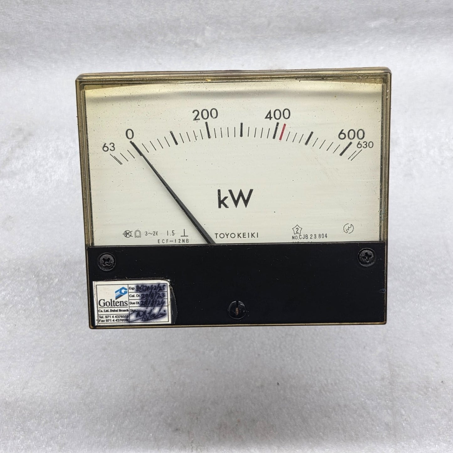 TOYO KEIKI ECF-12NB  KILO WATT METER VT 460V/115V
