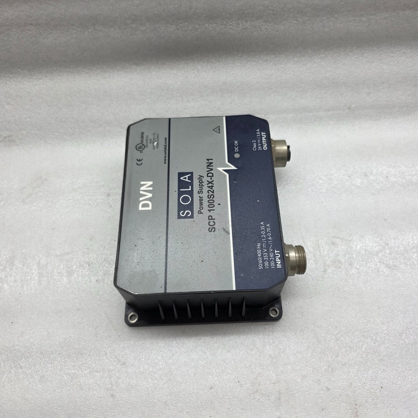 SOLA DVN POWER SUPPLY SCP 100S24X-DVN1 24VDC 3.8A