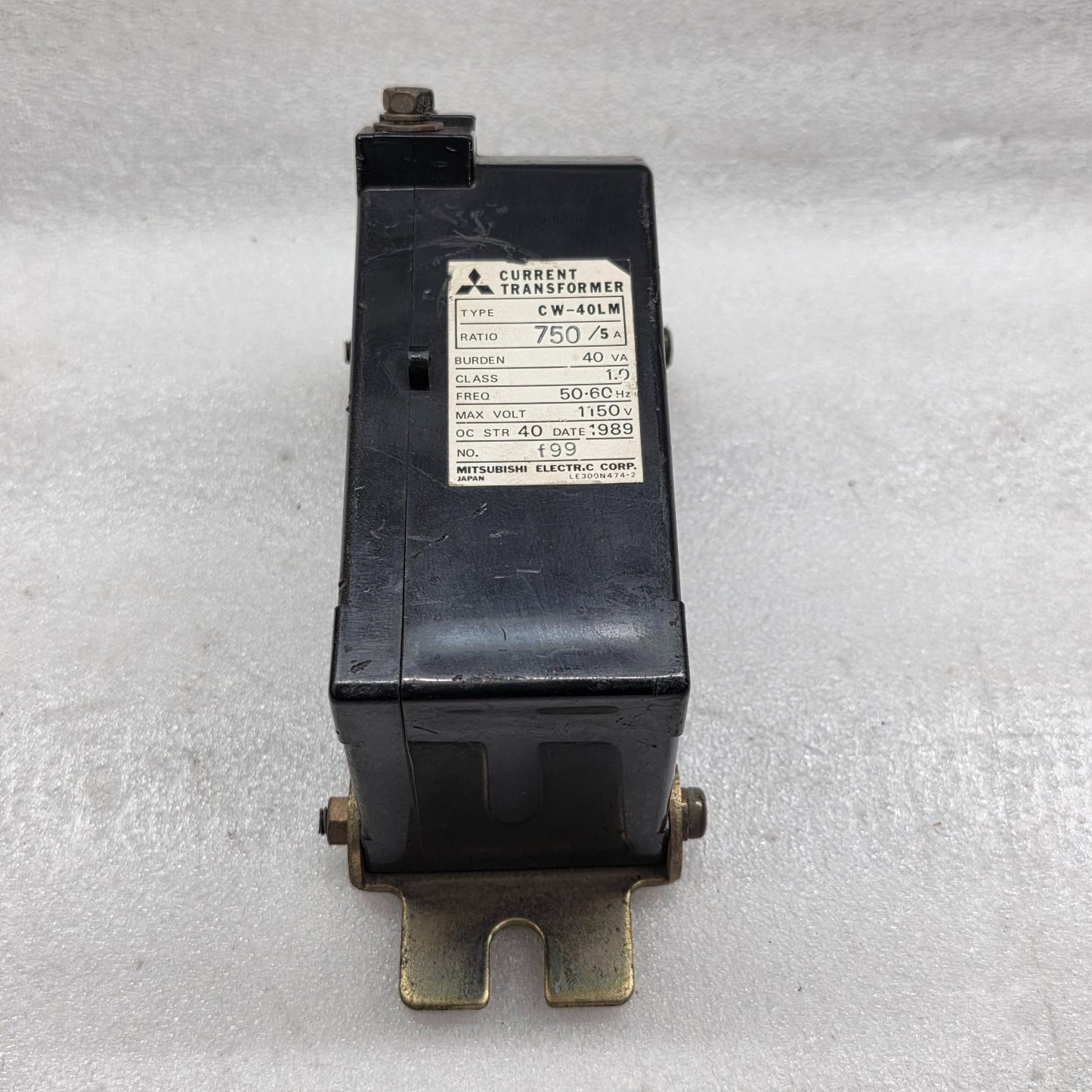 MITSUBISHI CW-40LM CURRENT TRANSFORMER 750/5A