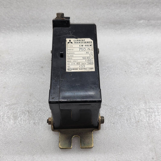 MITSUBISHI CW-40LM CURRENT TRANSFORMER 750/5A