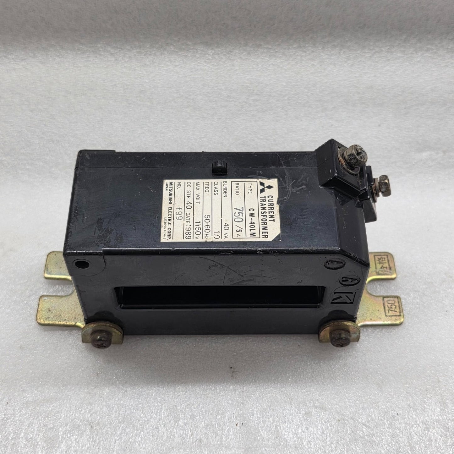 MITSUBISHI CW-40LM CURRENT TRANSFORMER 750/5A