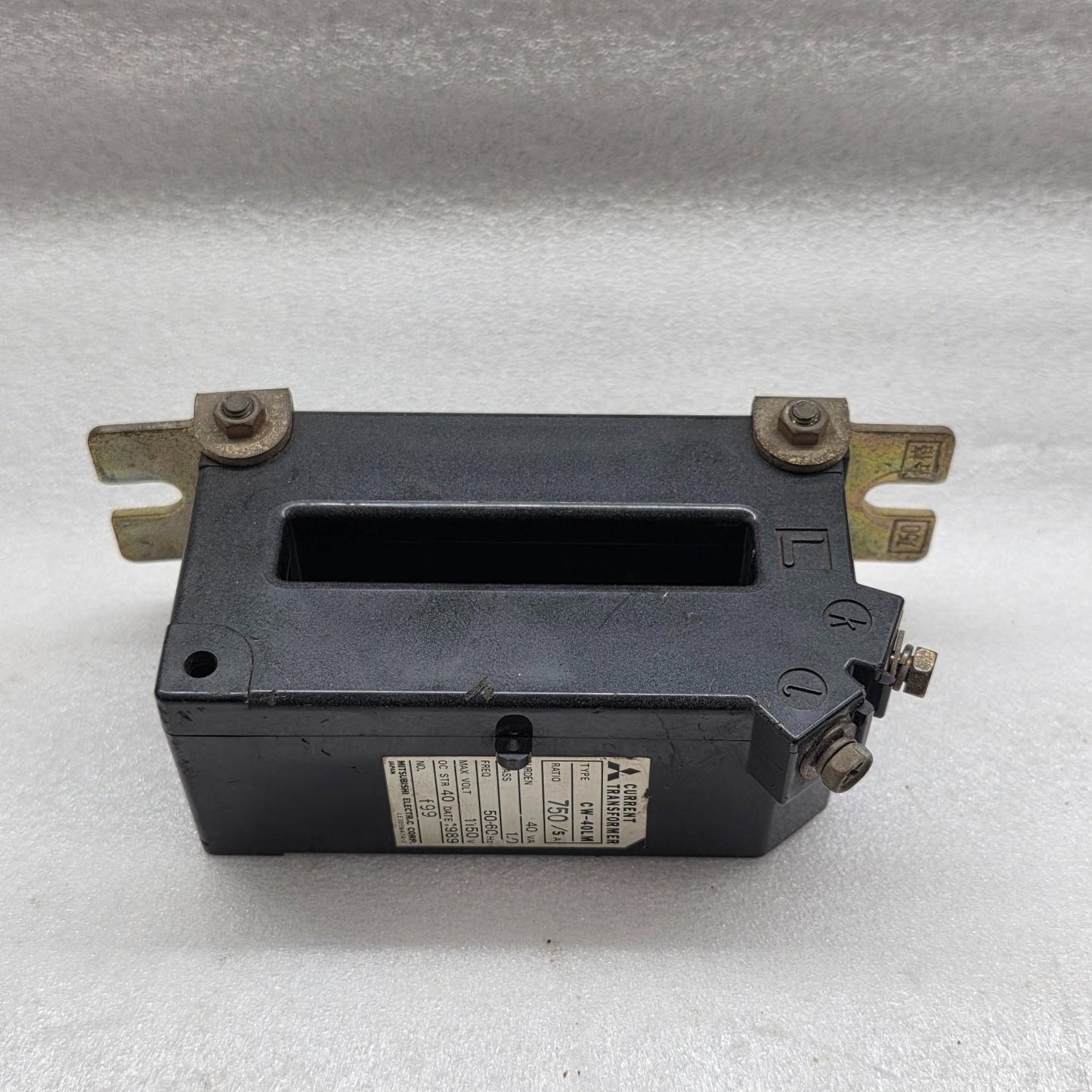 MITSUBISHI CW-40LM CURRENT TRANSFORMER 750/5A