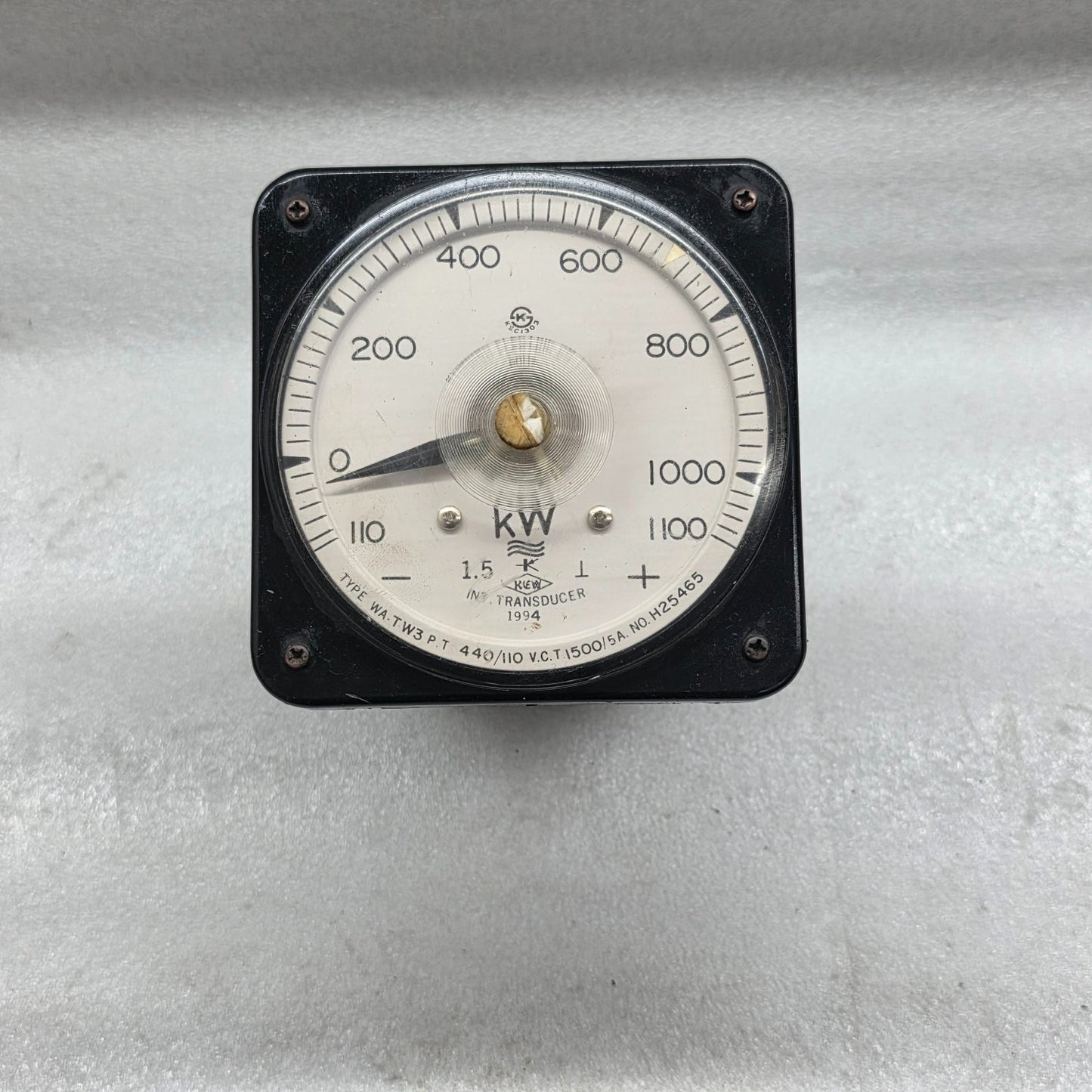 KYONG BO WA-TW3 KILO WATT TRANSDUCER PT 440/110V CT 1500/5A
