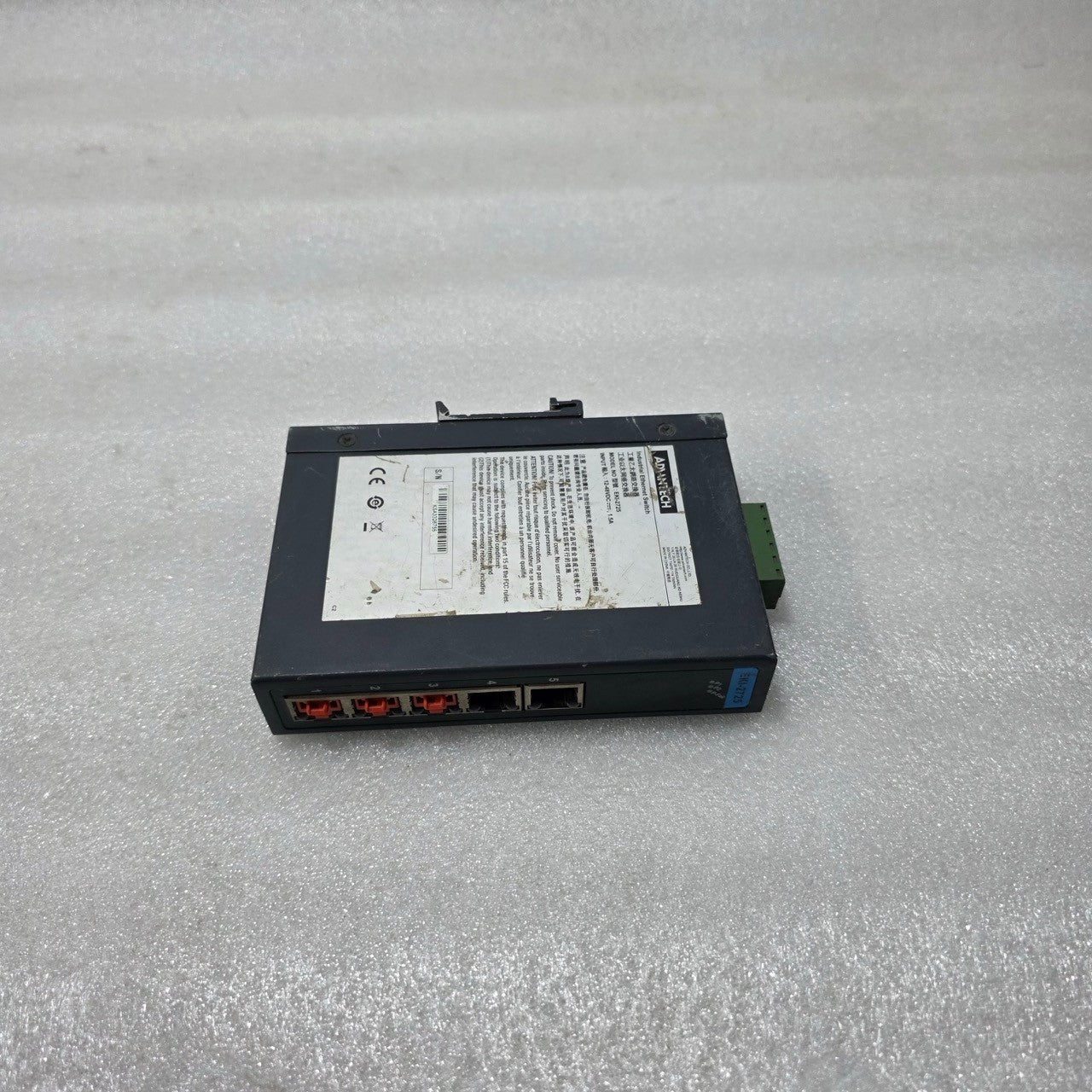 ADVANTECH EKI-2725 INDUSTRIAL ETHERNET SWITCH 5-PORT UNMANAGED 10/100 MBPS 12–48