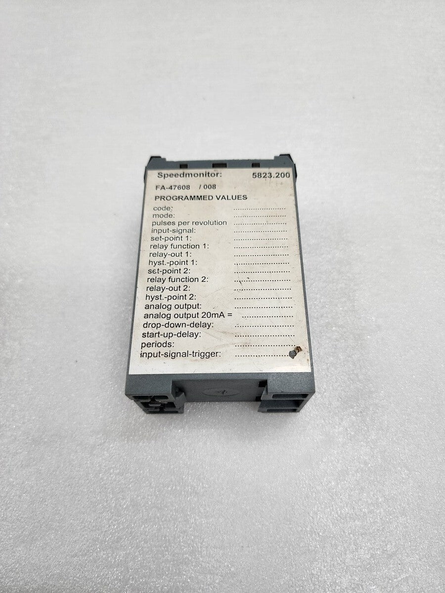 RHEINTACHO MESSTECHNIK 5823.200 CRRA SPEED MONITOR FA-90006/005 24VDC