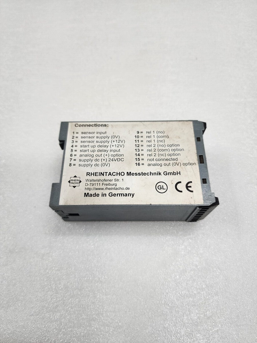 RHEINTACHO MESSTECHNIK 5823.200 CRRA SPEED MONITOR FA-90006/005 24VDC