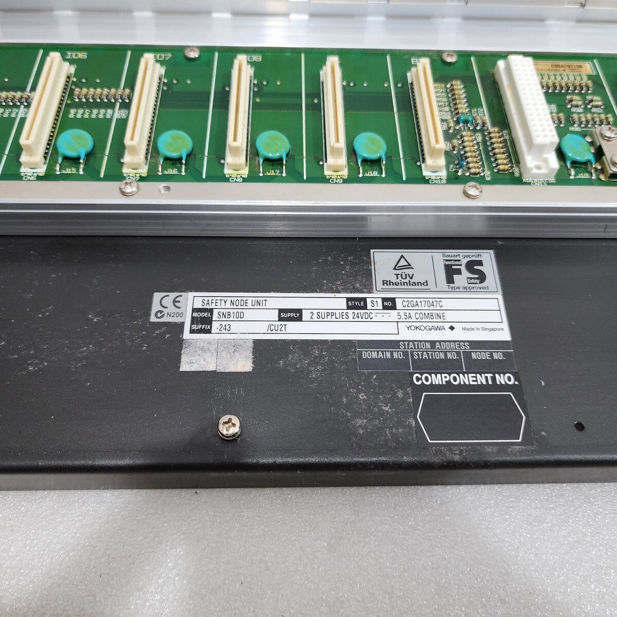 YOKOGAWA SNB10D SAFETY NODE UNIT S1-C2GA17047C 24VDC SNB10D-243-S1