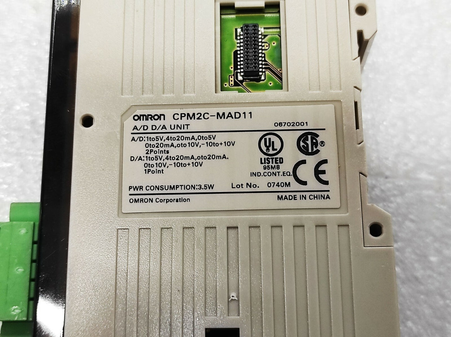 Omron CPM2C-MAD11 A/D D/A Unit