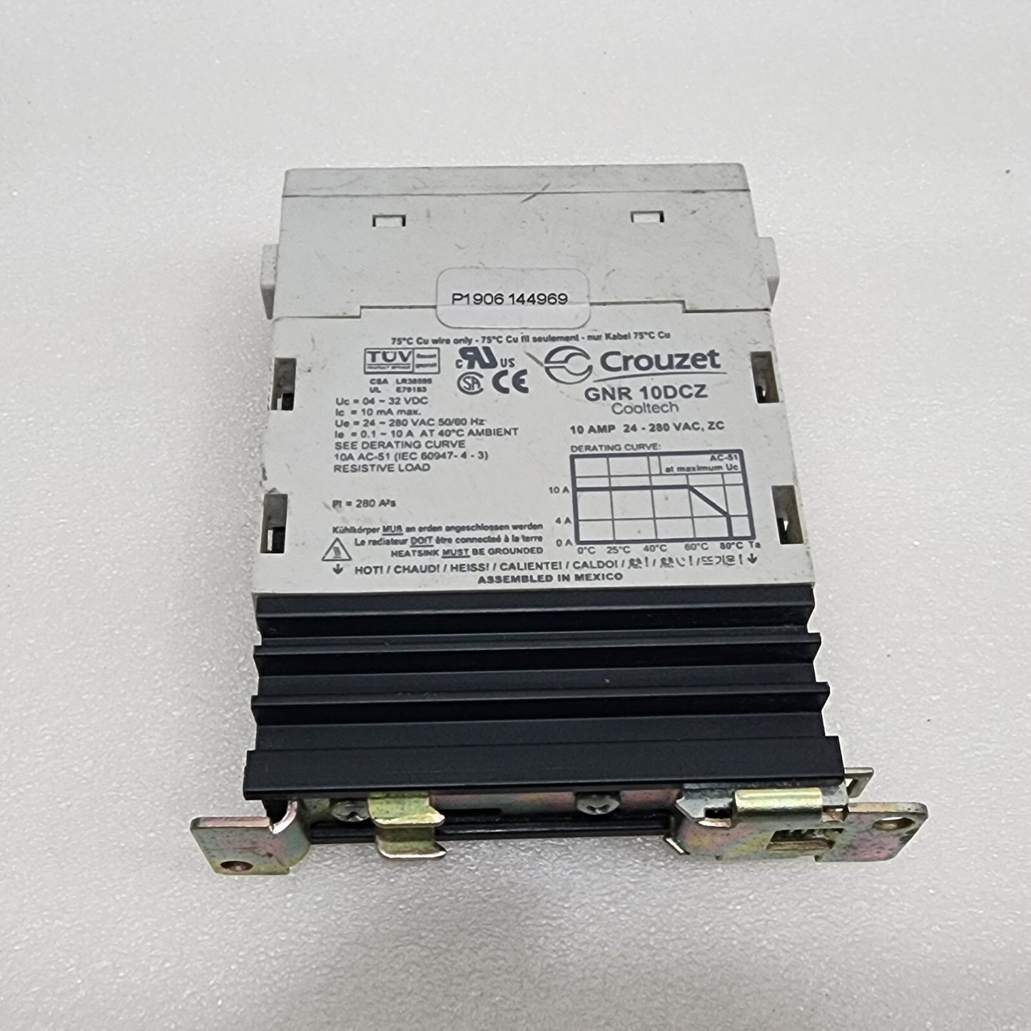CROUZET GNR10DCZ SOLID STATE RELAY 24-280VAC 10A