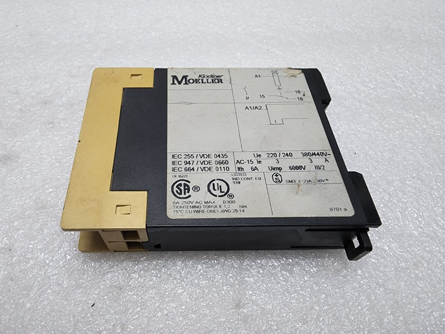 KLOCKNER MOELLER TE 11-30-A TIMING RELAY 24-240VAC/DC