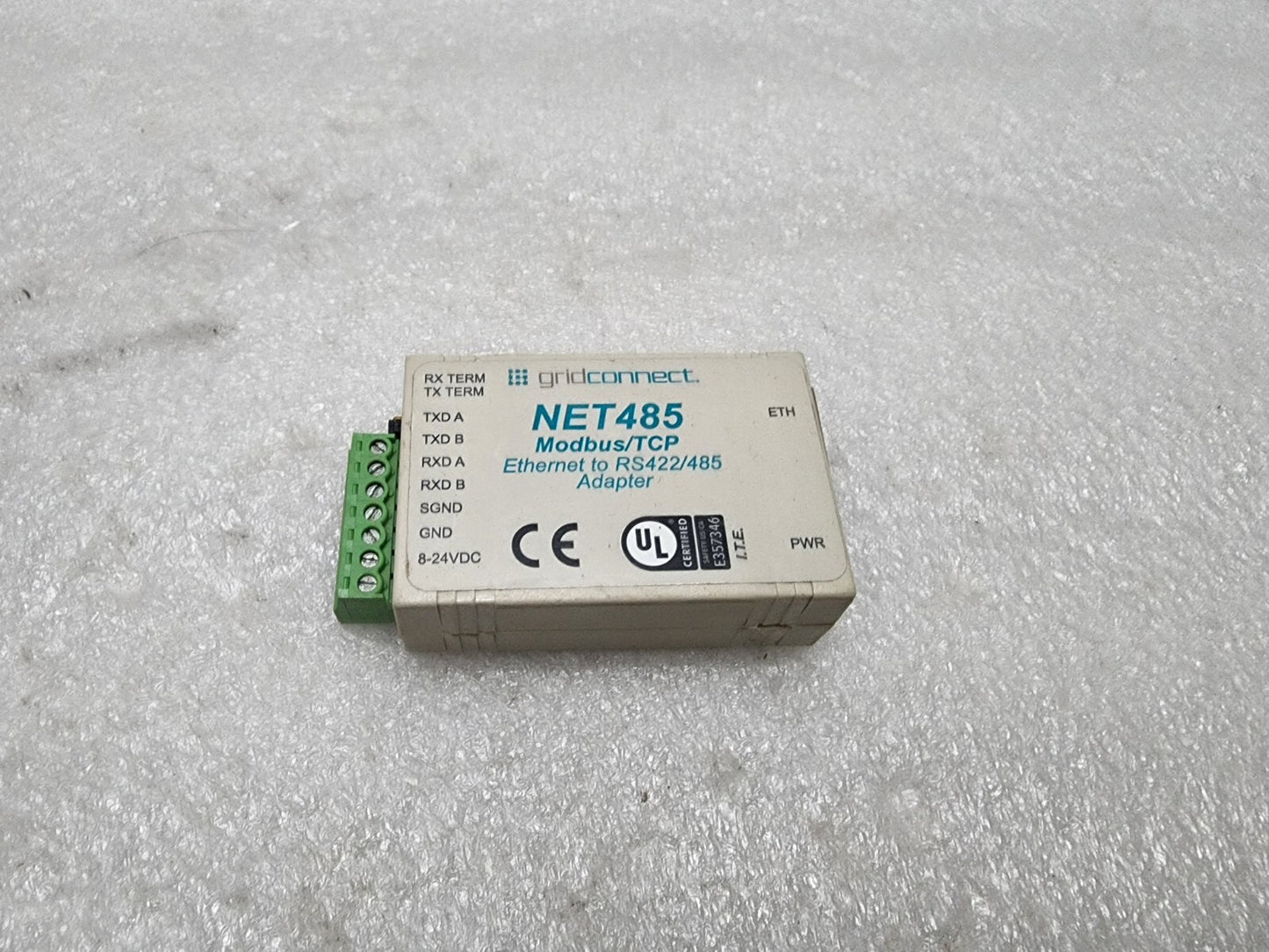 GRIDCONNECT NET485 MODBUS/TCP ETHERNET TO RS422/485 ADAPTER