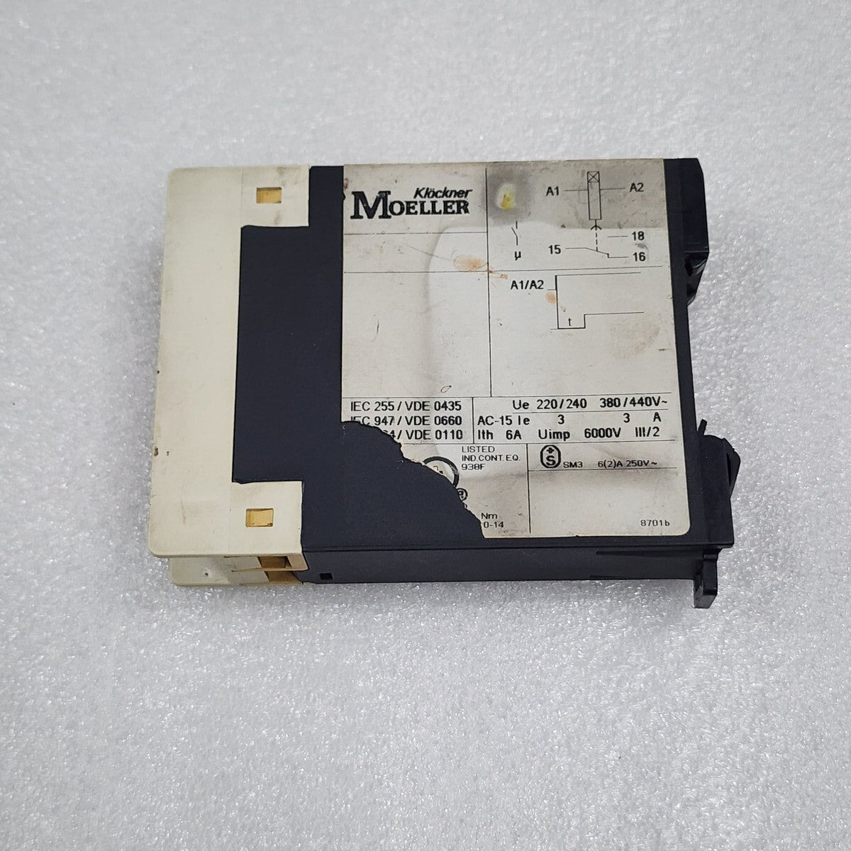 KLOCKNER MOELLER TE 11-30-A TIMING RELAY 24-240VAC/DC