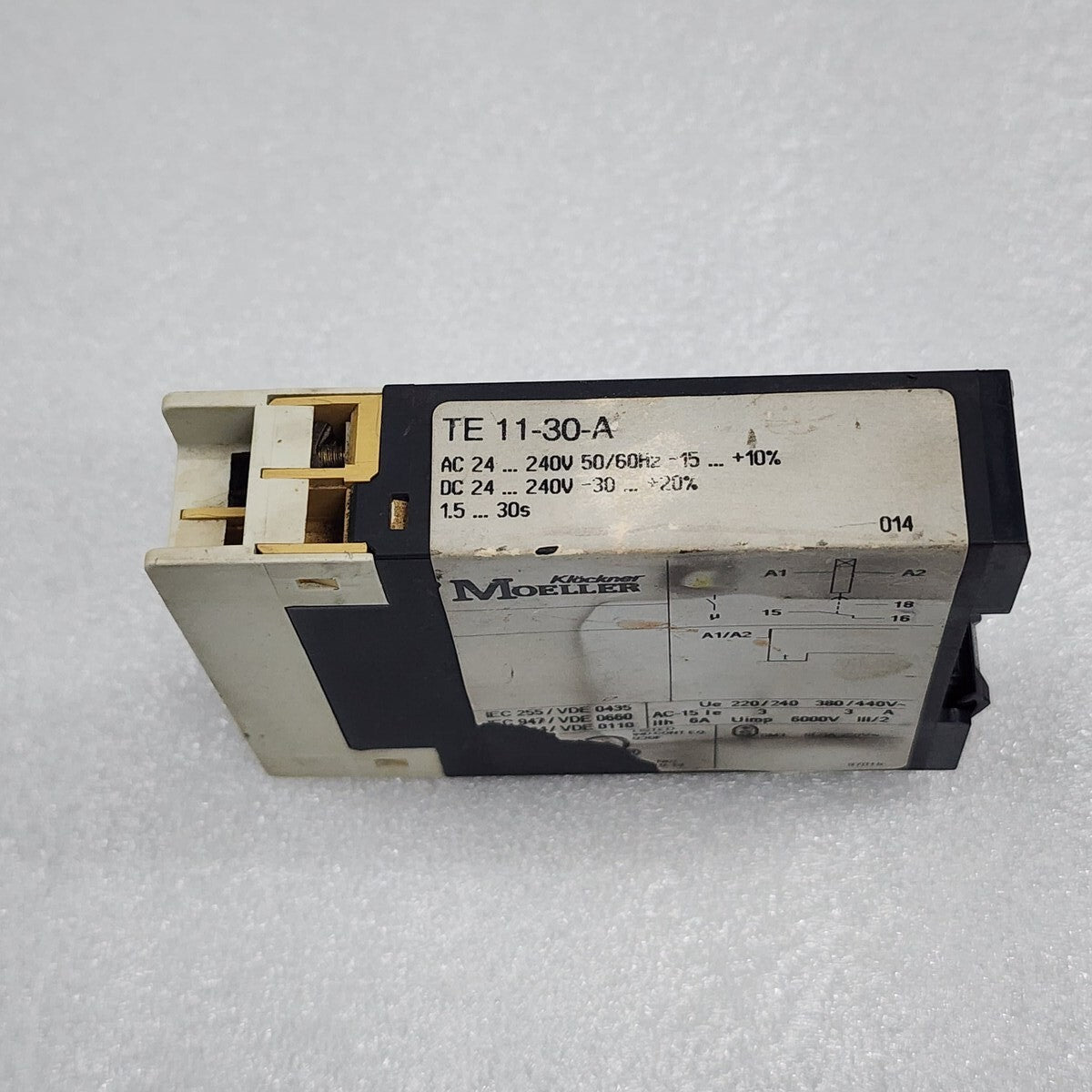 KLOCKNER MOELLER TE 11-30-A TIMING RELAY 24-240VAC/DC