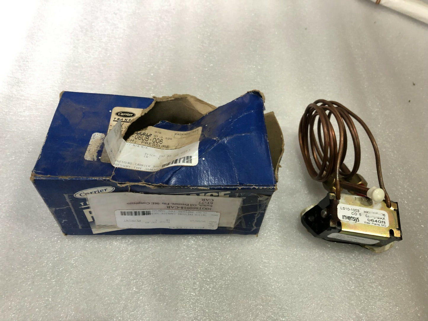 CARRIER HK-06UB-006 OIL PRESSURE SWITCH